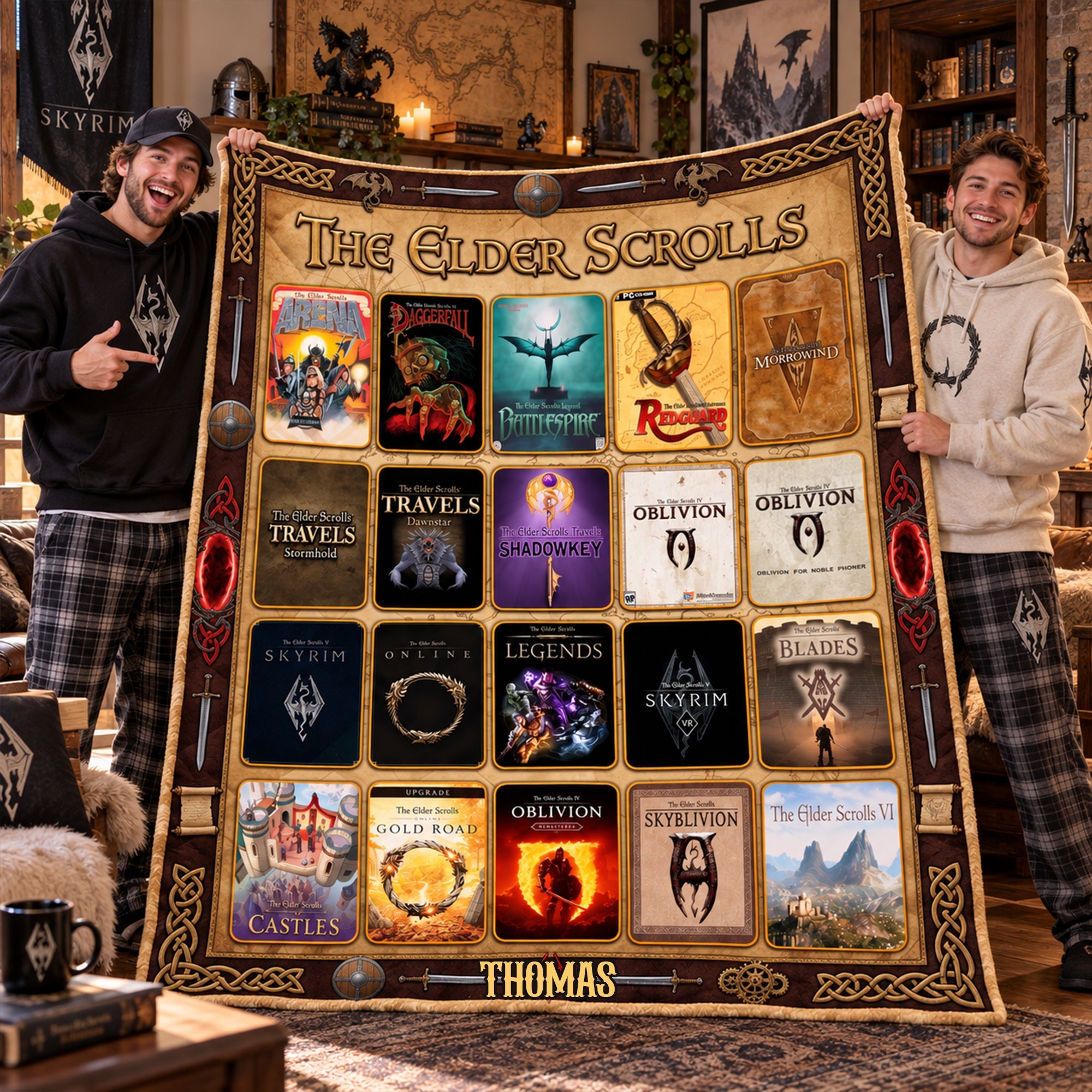 Fantasy Gaming Blanket - Personalized Gifts For Game Lovers 02nalu071026 Blanket PopCulturePrints