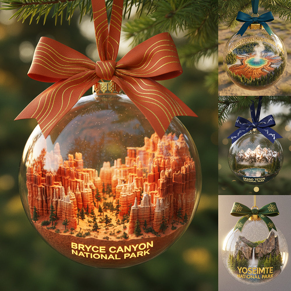 “Capture the Beauty of Nature” - Scenic Landscape Acrylic Ornament - Personalize Your Christmas Gift Ornament PopCulturePrints
