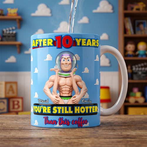 Funny Couple Coffee Mug - You're Still Hotter Than This Coffee - Personalized Gift for Couples Coffee Mug PopCulturePrints