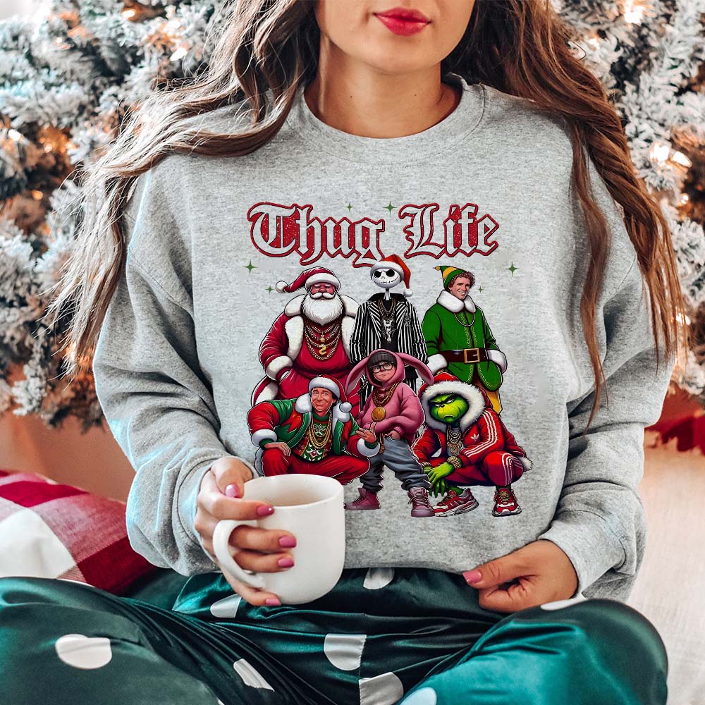 Hip Hop Christmas Crew Sweatshirt