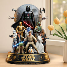 Load image into Gallery viewer, Embrace the Galaxy: Futuristic Space Warrior Acrylic Plaque - Personalized Gift for Star Wars Fans Shaped Plaques PopCulturePrints
