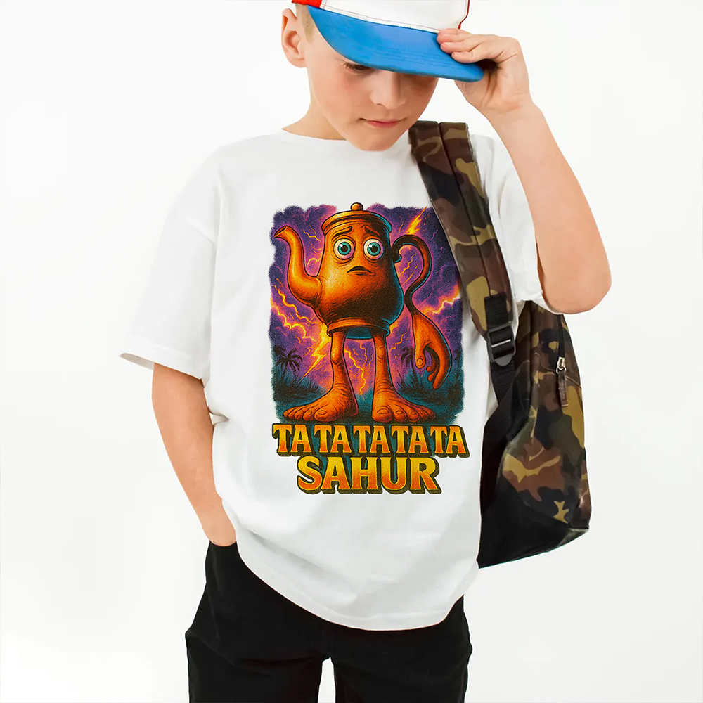 “Savor the Flavor of Sahur” - Ta Ta Ta Ta Sahur Brainrot Shirt - Personalized Gift for Kids and Young Hearts Shirts PopCulturePrints
