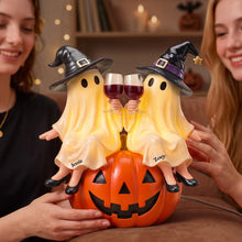 Load image into Gallery viewer, Spooky Ghost Friends Acrylic Light Box - Personalized Halloween Gift for Your Besties Light Box PopCulturePrints
