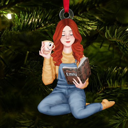 Customizable Christmas Ornament for Book Lovers Ornament PopCulturePrints
