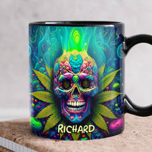 Load image into Gallery viewer, Embrace the Vibe: Chill Skull Mug - Personalized Gift for Stoners Coffee Mug PopCulturePrints
