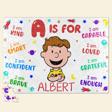 Load image into Gallery viewer, Personalized Inspirational Kids Jigsaw Puzzle - Custom Name Puzzle
