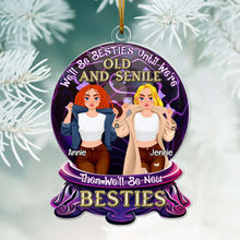Load image into Gallery viewer, Personalized Best Friends Acrylic Ornament - Old and Senile Design Ornament PopCulturePrints
