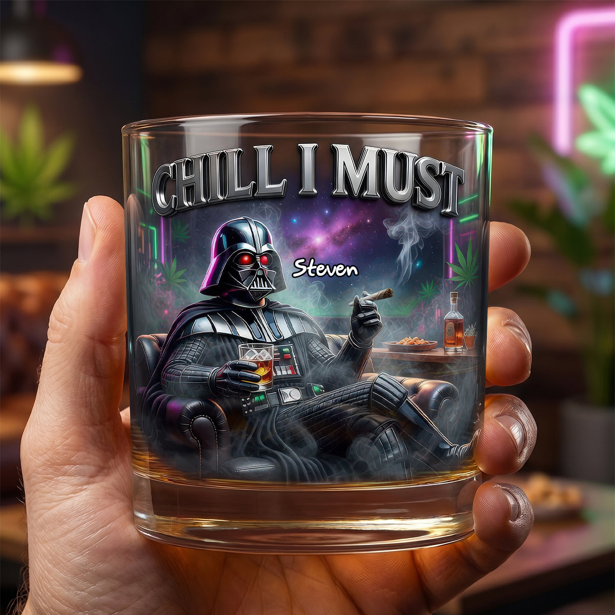“Chill I Must” - Personalized Drinking Glass for Every Occasion