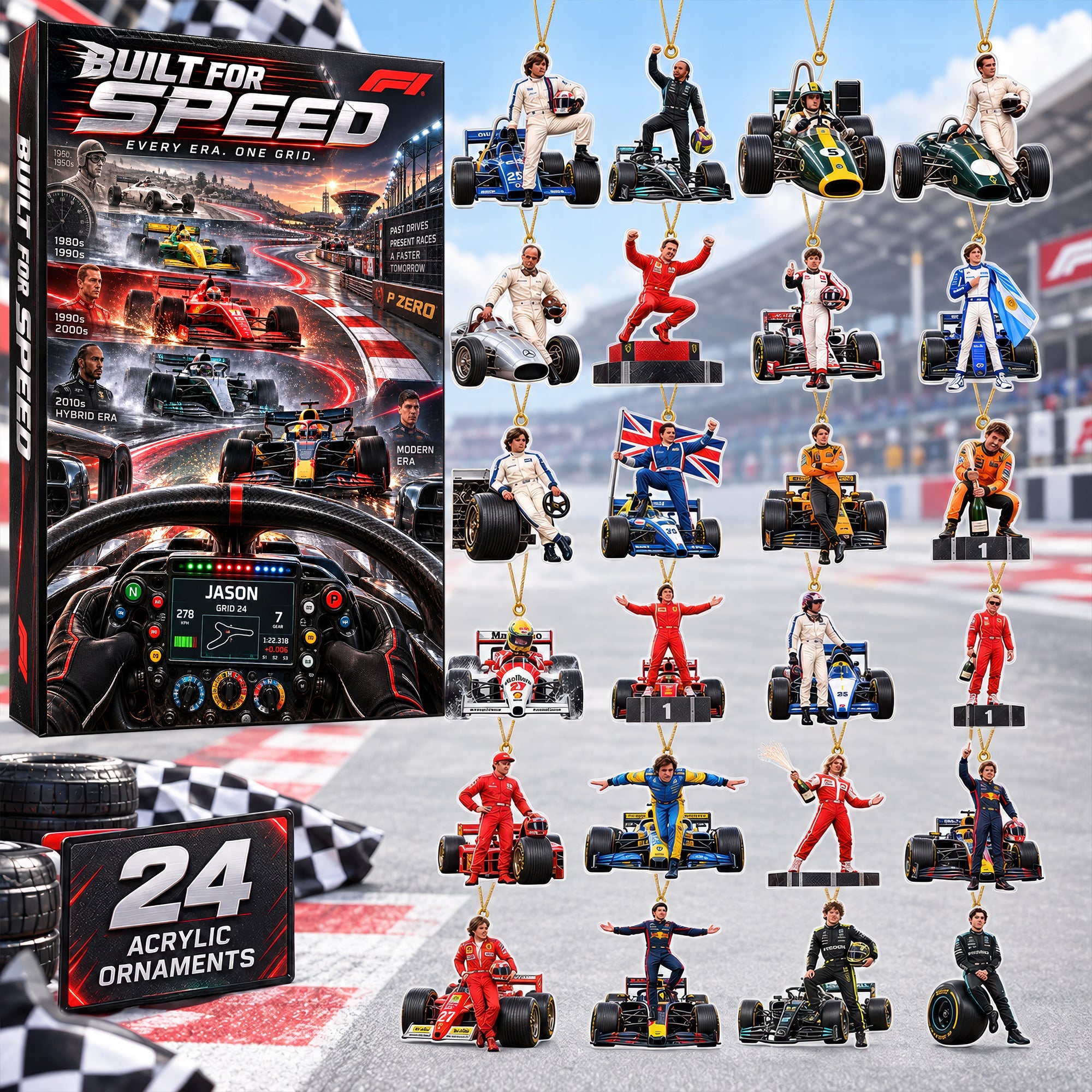Racing Legends Ornament Blind Box - Personalized Gifts For Speed Lovers 06HAQN230926 Advent Calendar PopCulturePrints