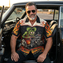 Load image into Gallery viewer, “Rev Up Your Style!” - Outstanding Hot Rod Hawaiian Shirt - Personalized Gift for Hot Rod Lovers
