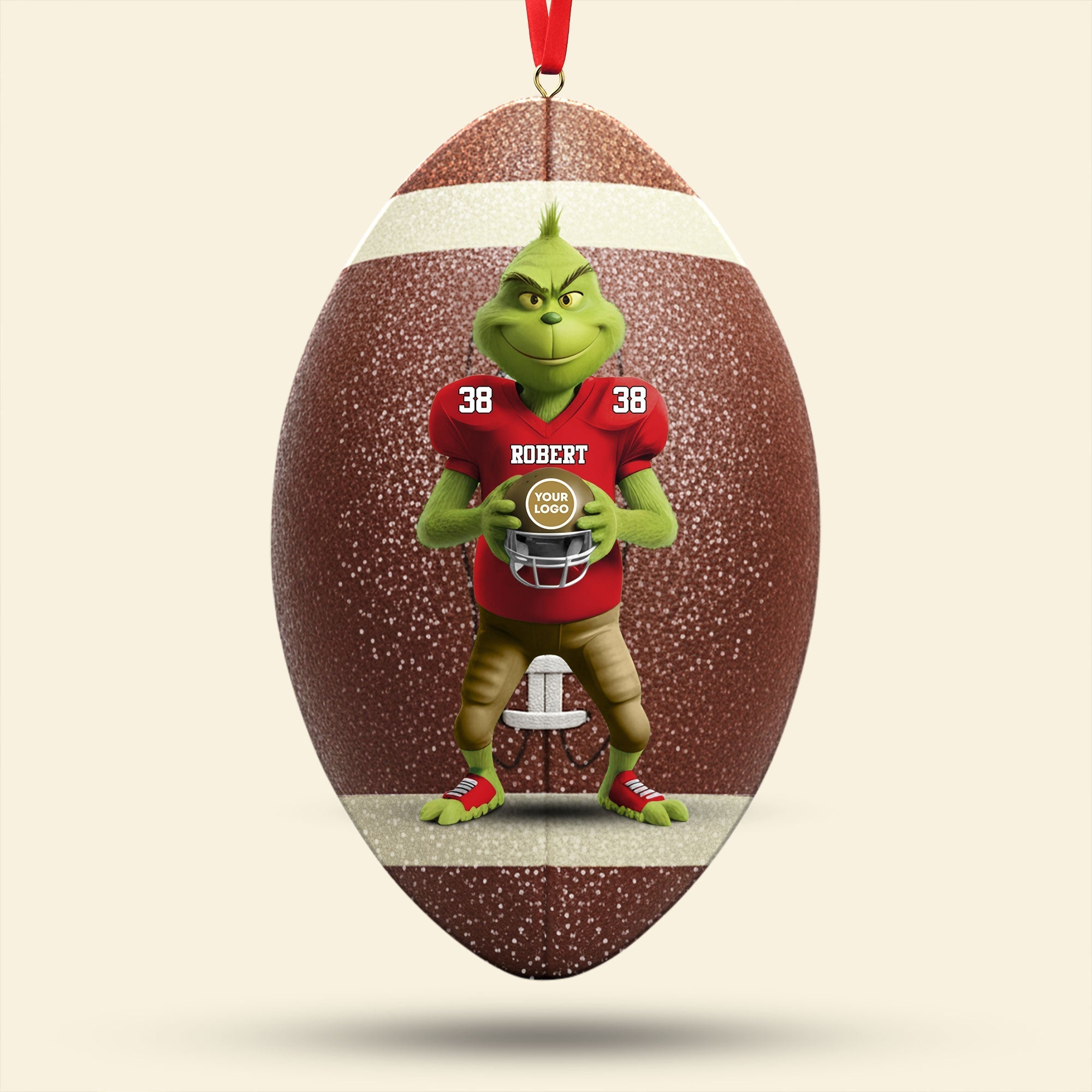 “Bring Joy to Every Game!” - Green Monster Ornament, Personalized Gift for Sports Lovers Ornament PopCulturePrints