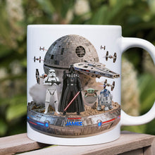 Load image into Gallery viewer, “A Galaxy of Coffee Awaits” - Cosmic Space Coffee Mug - Personalized Gift for Star Wars Fans Coffee Mug PopCulturePrints
