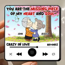 Load image into Gallery viewer, Personalized Cartoon Lover Music Fridge Magnet – Missing Piece for Couples Fridge Magnet PopCulturePrints
