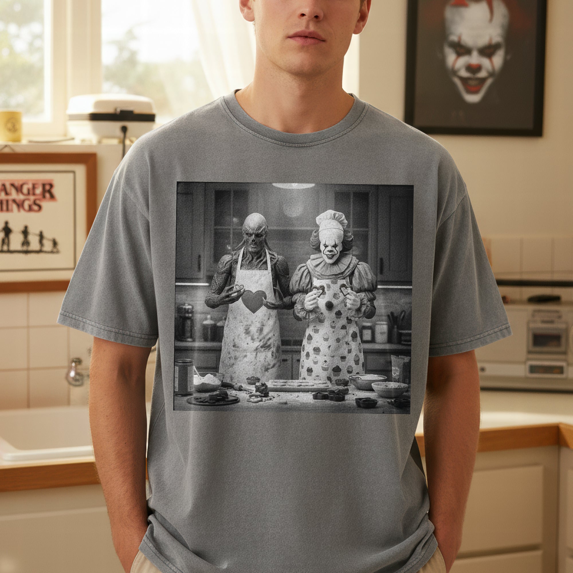 "Celebrate the Spooky!" - Horror Washed T-Shirt, Personalized for Horror Lovers - Perfect Gift for Fans of Horror Movies, Occasions, and Friends Shirts PopCulturePrints