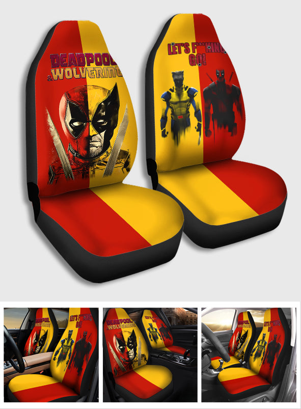 Let's Go! - Deadpool & Wolverine Car Seat Covers