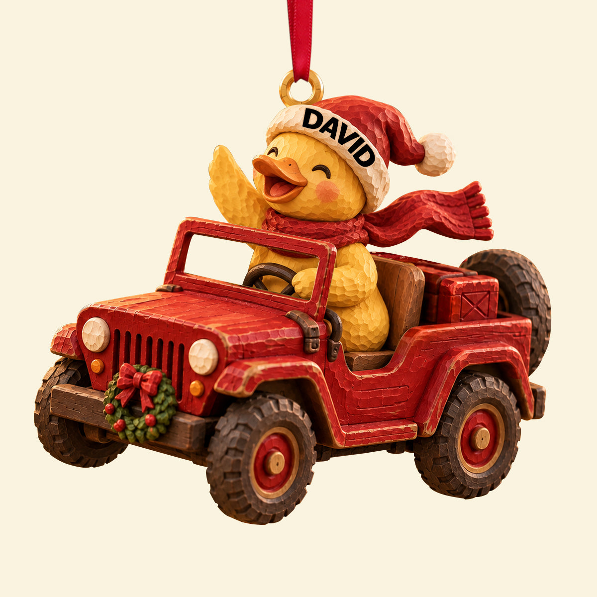 Ducking Fun Squad Ornament, Personalized Gifts For Off-road Lovers 04QHTN101026 Ornament PopCulturePrints