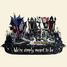 Load image into Gallery viewer, Sweet Couple Acrylic Plaque - 'We're Simply Meant to Be' - Personalized Gift for Loving Couples Shaped Plaques PopCulturePrints
