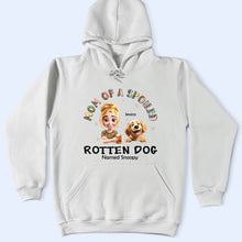 Load image into Gallery viewer, Mom of a Spoiled Rotten Dog Named Snoopy - Personalized T-Shirt T-shirt PopCulturePrints
