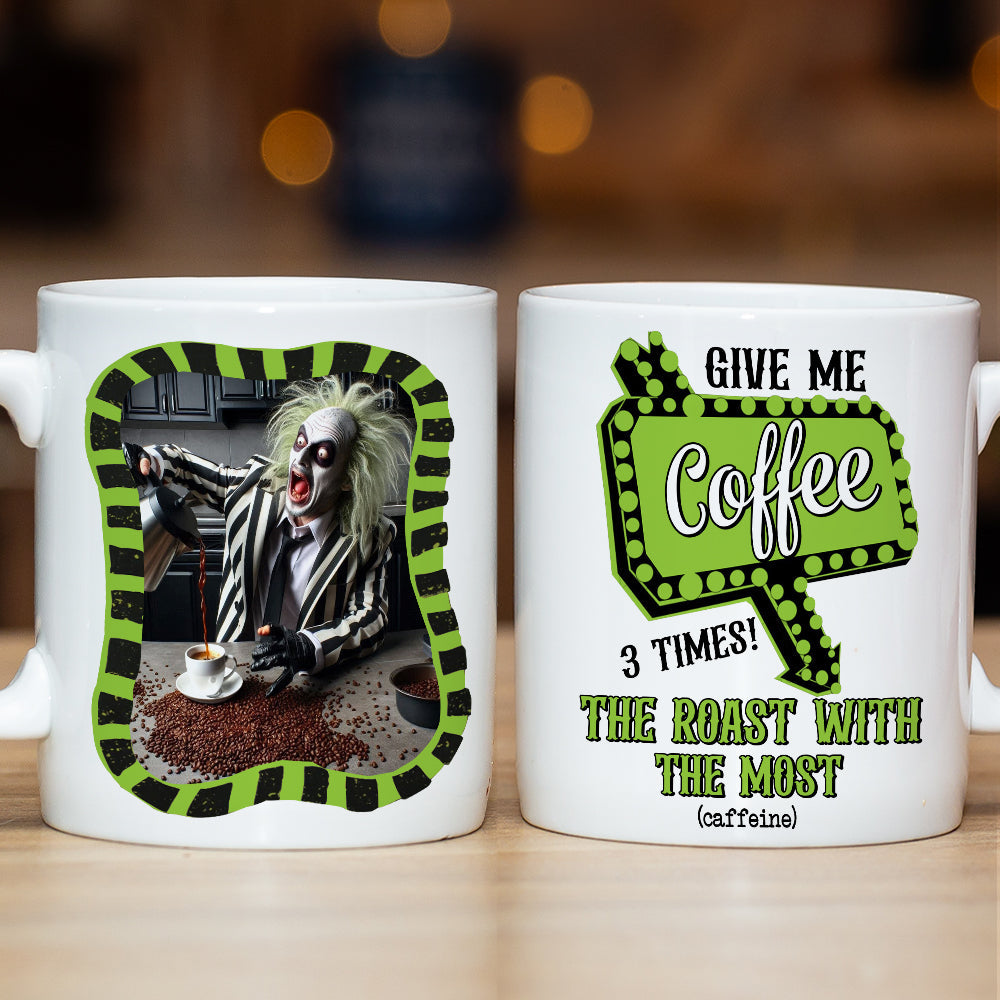 Horror Fans Personalized Coffee Lover Mug - Fun and Spooky Coffee Mug Gift