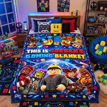 Load image into Gallery viewer, Cozy Block Holidays Blanket - Personalized Christmas Gifts 02NATN131026 Blanket PopCulturePrints
