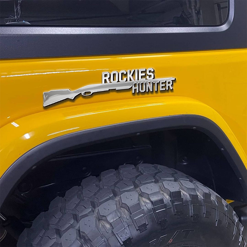 Rockies Hunter Car Decal: Personalized Nameplate for Off-Road Enthusiasts Ornament PopCulturePrints