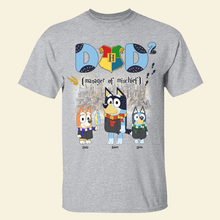 Load image into Gallery viewer, Dad 2: Manager of Mischief Personalized T-Shirt
