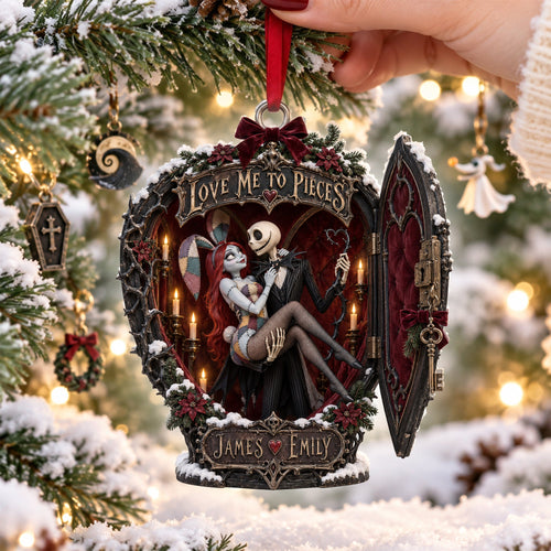 Love Me To Pieces Christmas Ornament - A Unique Personalized Gift for Couples Ornament PopCulturePrints