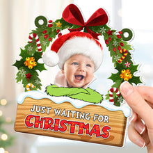 Load image into Gallery viewer, Personalized Christmas Suncatcher Ornament for Kids - Custom Photo Gift
