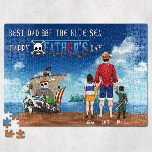 Personalized Ocean Adventure Dad Jigsaw Puzzle - Father's Day Gift Jigsaw Puzzles PopCulturePrints