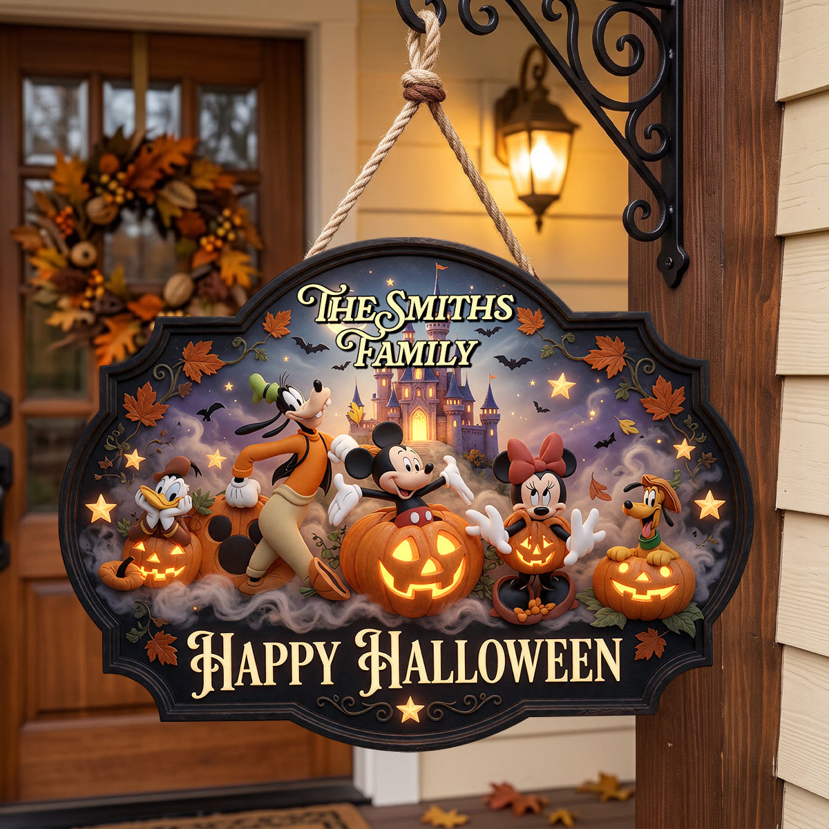 Happy Halloween Acrylic Sign - Personalized Halloween Gifts For Family 03natn060826 Acrylic Sign PopCulturePrints