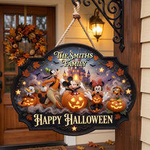 Load image into Gallery viewer, Happy Halloween Acrylic Sign - Personalized Halloween Gifts For Family 03natn060826 Acrylic Sign PopCulturePrints
