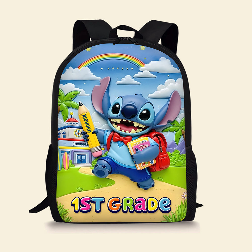 Adorable Cartoon School Bag - Personalized Gift for Kids Backpack PopCulturePrints