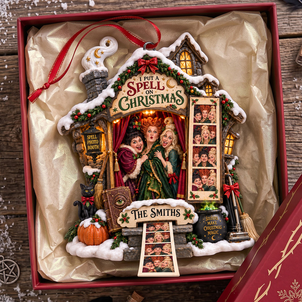 I Put A Spell On Christmas Ornament - Personalized Gift for Magical Celebrations
