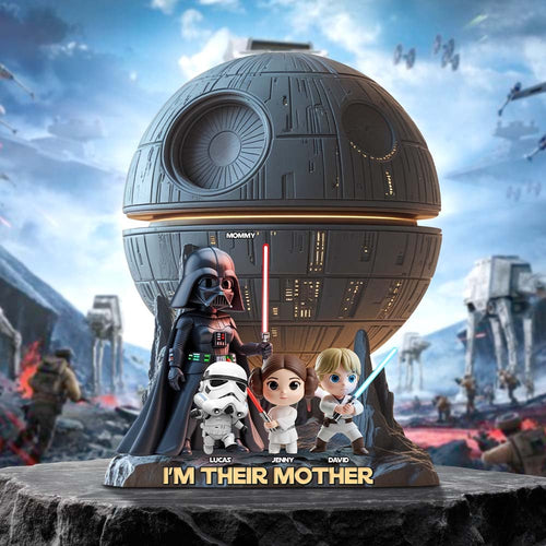 Best Mom in the Galaxy - Personalized Acrylic Plaque Shaped Plaques PopCulturePrints