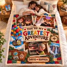 Load image into Gallery viewer, You're My Greatest Adventure Blanket - Personalized Gifts For Couple 07halu081026 Blanket PopCulturePrints
