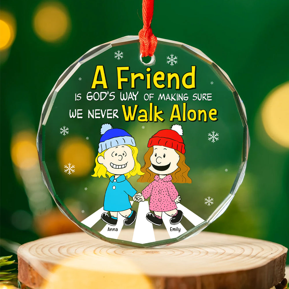 Personalized Cartoon Friends Christmas Ornament