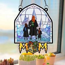 Load image into Gallery viewer, Personalized Magic Family Stained Glass Window Hanging
