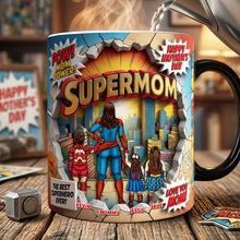 Load image into Gallery viewer, Supermom - The Best Superhero Ever! - Personalized Coffee Mug for Mom Coffee Mug PopCulturePrints
