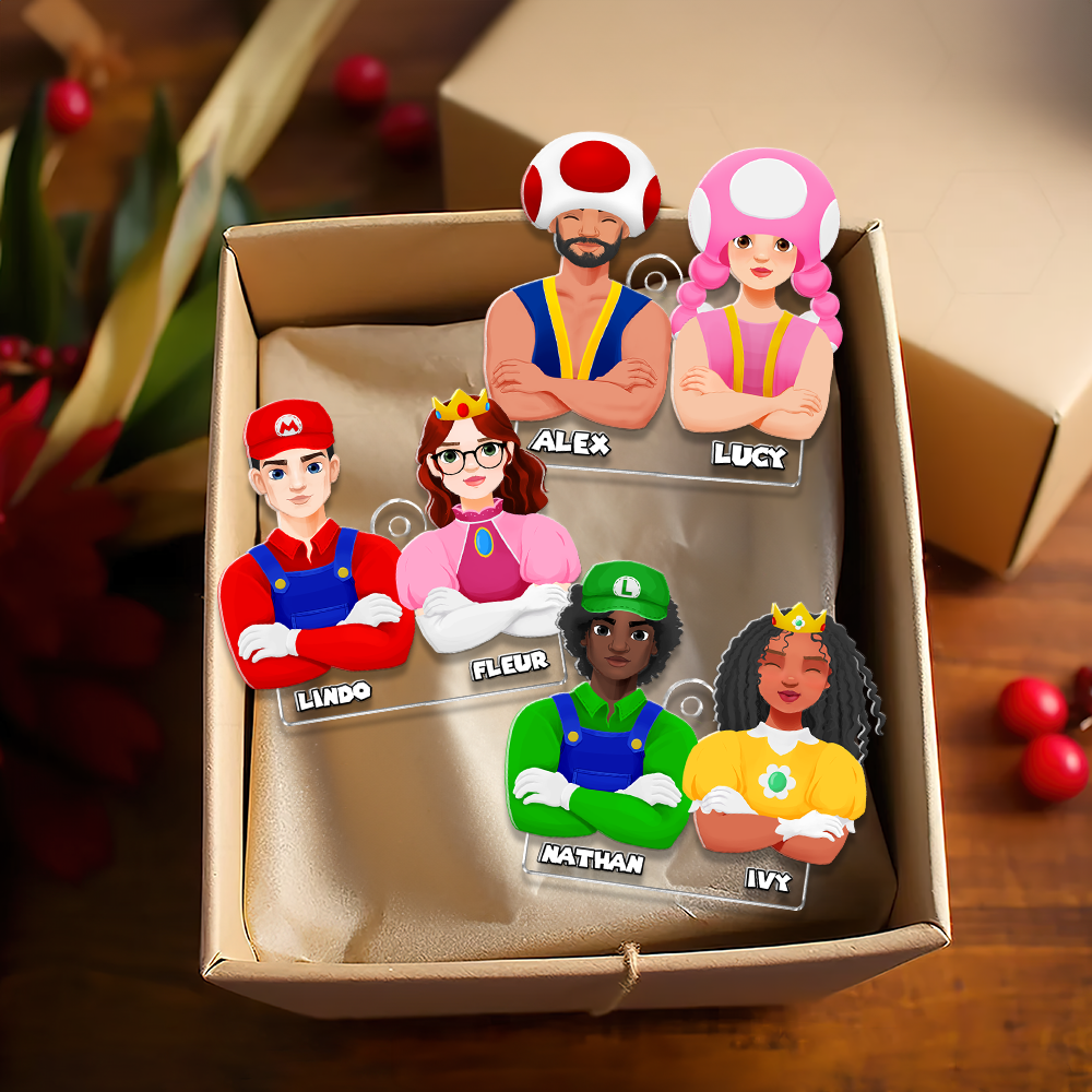 Customized Couple Christmas Ornament - Pop Culture Edition