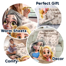 Load image into Gallery viewer, This Is My Grandkids Cuddling Blanket - Personalized Fleece Blanket, Sherpa Blanket Fleece Blanket PopCulturePrints
