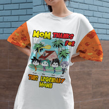 Load image into Gallery viewer, Mom, Thanks For This Legendary Womb - Personalized Raglan Dress For Mom AOP Products PopCulturePrints
