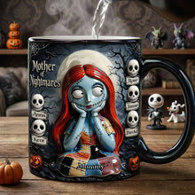 Load image into Gallery viewer, “Embrace the Spookiness!” – Personalized Spooky Mom and Kids Ceramic Coffee Mug for Mother's Day Coffee Mug PopCulturePrints
