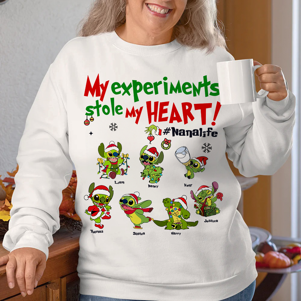 Customizable "My Experiments Stole My Heart" Mom Shirt