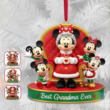 Load image into Gallery viewer, Best Grandma Ever - Personalized Christmas Ornament for Grandparents Ornament PopCulturePrints
