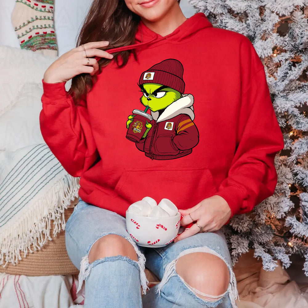 Cozy Christmas Grinch Hoodie - Holiday Edition