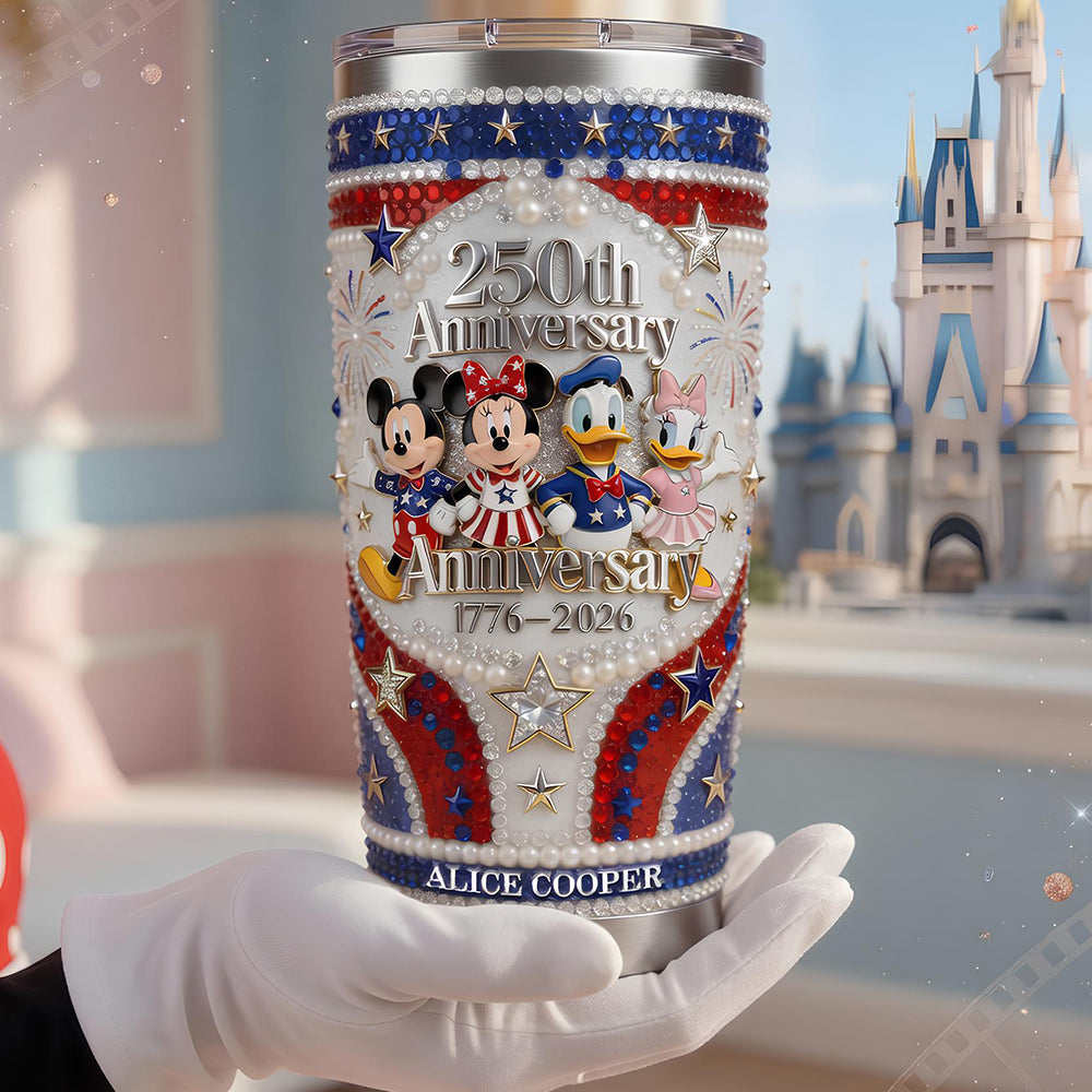 Celebrate 250 Years of Freedom - Personalized 20oz Tumbler for Patriots Tumbler Cup PopCulturePrints