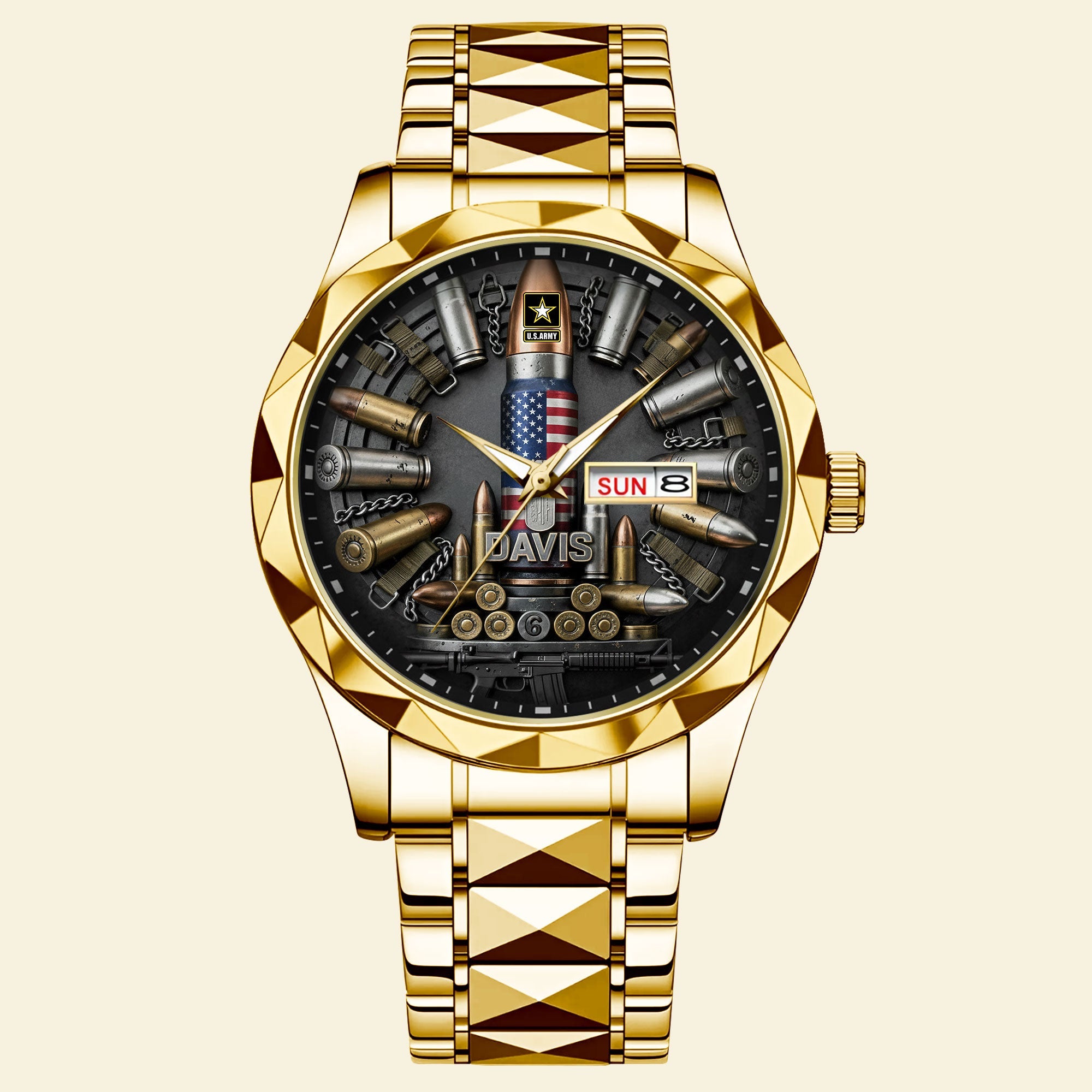 “Honor Our Heroes” – Military Men's Watch - Personalized Gift for Veterans Men's Watch PopCulturePrints