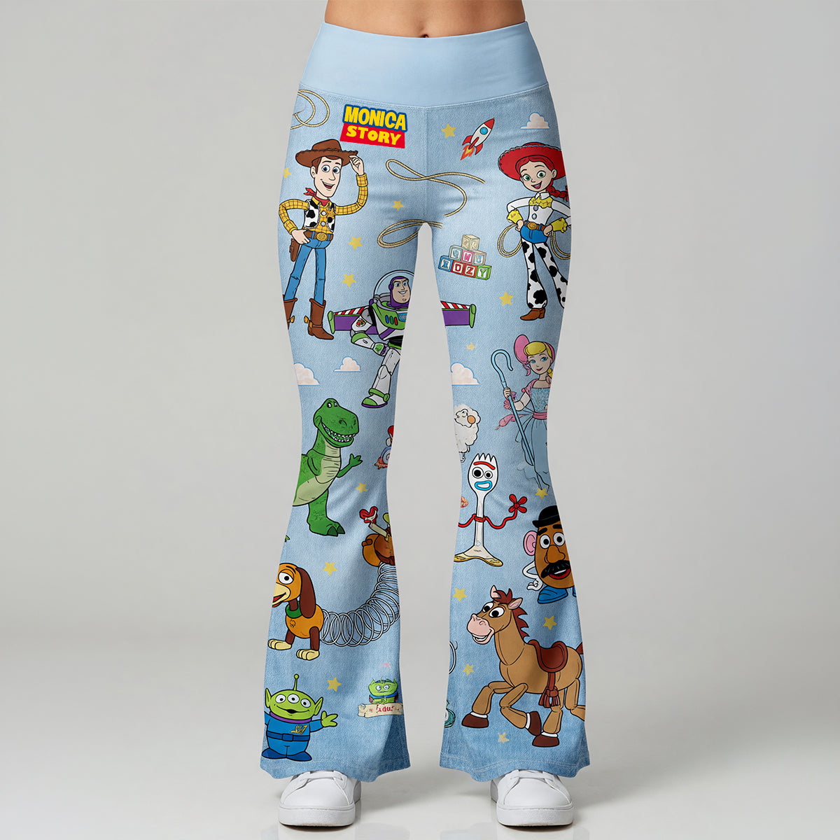 “Adventure Awaits!” - Friendship Adventure Flare Leggings - Personalized Gift for Friends and Loved Ones Shorts and Pants PopCulturePrints
