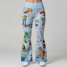 Load image into Gallery viewer, “Adventure Awaits!” - Friendship Adventure Flare Leggings - Personalized Gift for Friends and Loved Ones Shorts and Pants PopCulturePrints

