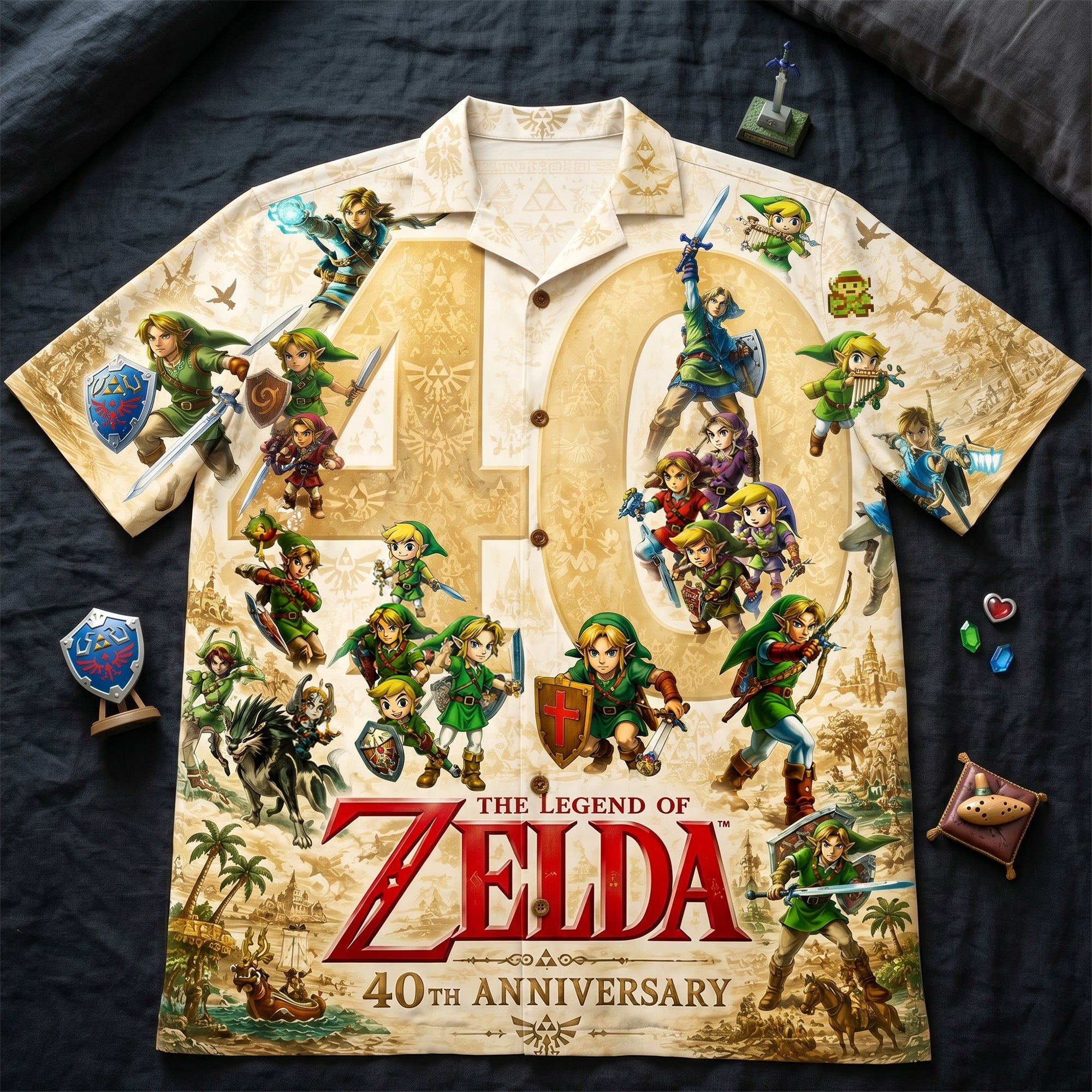 Celebrate 40 Years of Adventure - Personalized Legendary Adventure Hawaiian Shirt Hawaiian Shirts PopCulturePrints